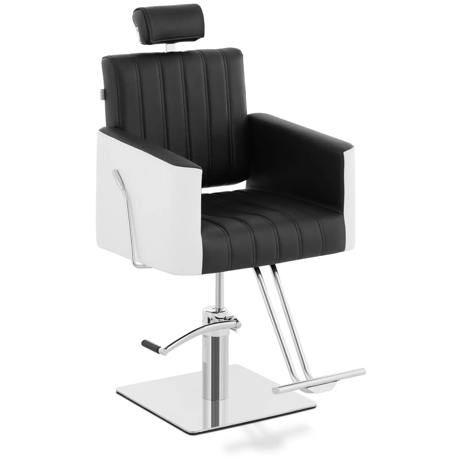 Scaun de salon cu suport pentru picioare - 470 x 630 mm - 150 kg - Black, White}