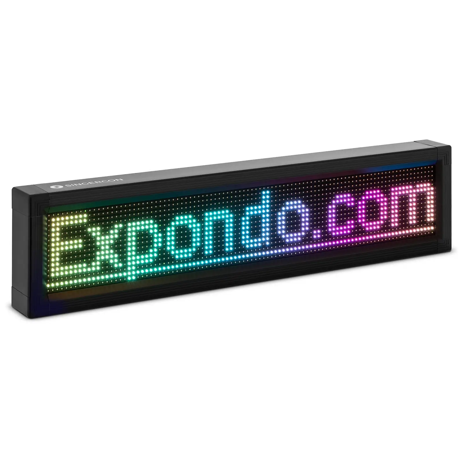 Panou de afișe cu LED-uri - 96 x 16 LED-uri colorate - 67 x 19 cm - programabil prin {{applicable_for_1698_temp}}