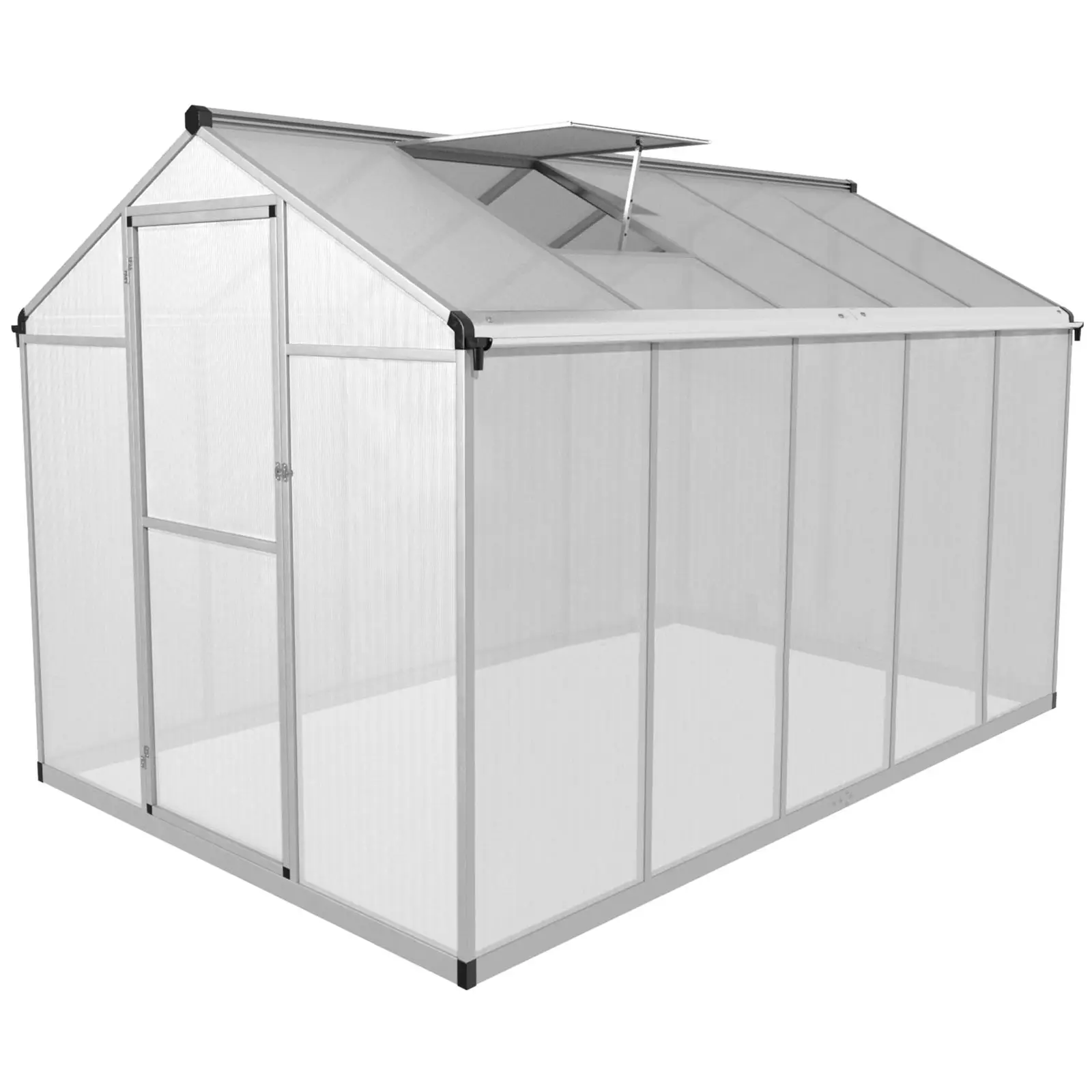 Greenhouse - 301 x 178 x {{netto_înălțime}} cm - policarbonat + aluminiu