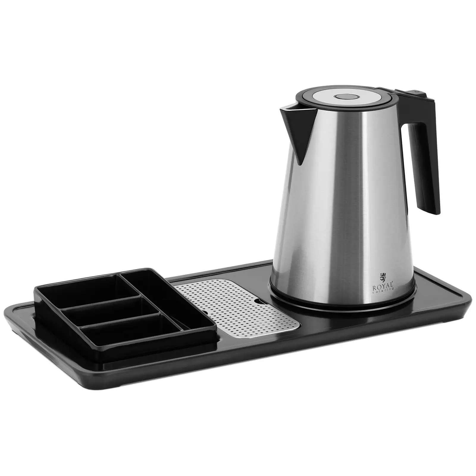 Ceainic - Stație de cafea și ceai - 1,2 L - 1800 W - argintiu - Royal Catering